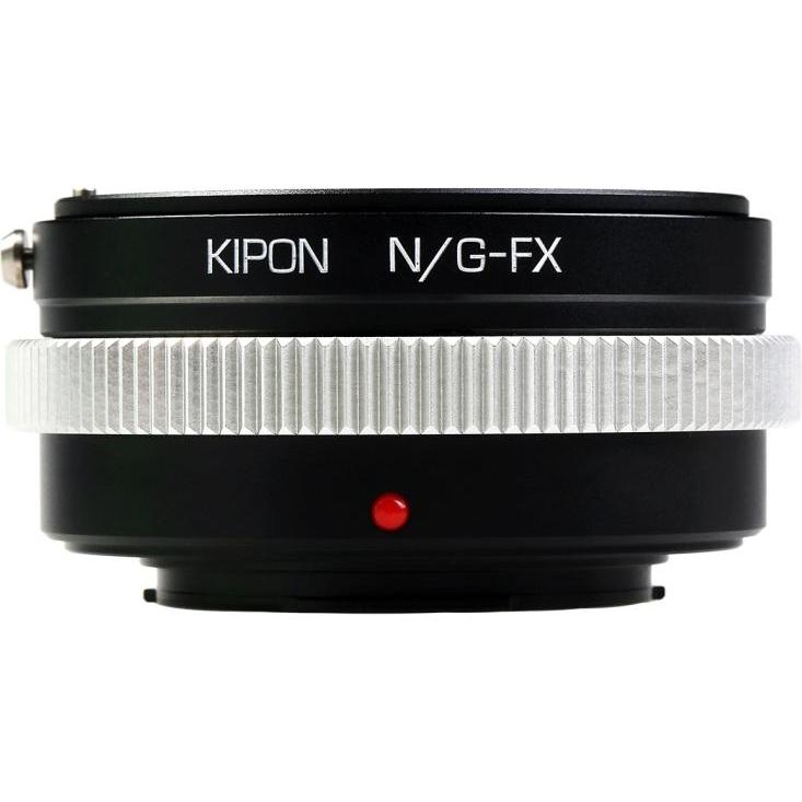 Kipon Adapter für Nikon G auf Fuji X, Objektivadapter, Schwarz, Silber
