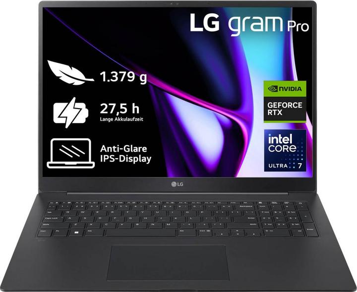 Produktbild LG gram 17" Pro Core Ultra 7 155H 32GB/2TB RTX3050 Win11 schwarz 17Z90SP-E.AD7BG (17", Intel Core Ultra 7 155H, 32 GB, 2000 GB, DE)