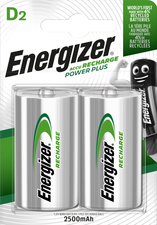 Immagine prodotto Energizer Ricarica Potenza Plus (2 pz., D, 2500 mAh)