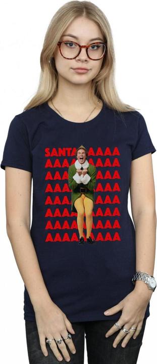 Immagine prodotto Elf Buddy Santa Scream Maglietta Donna (L)