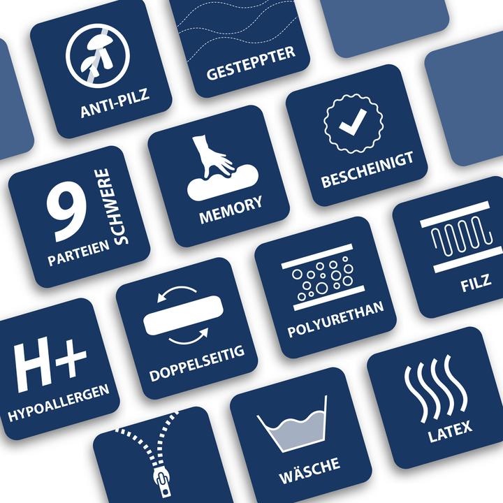 Image du produit Avetoe Matratze 180x200 HATI MAX EXCLUSIVE 9 Zonen (180 x 200 cm, Noyau en latex, Noyau de printemps, Noyau de mousse)