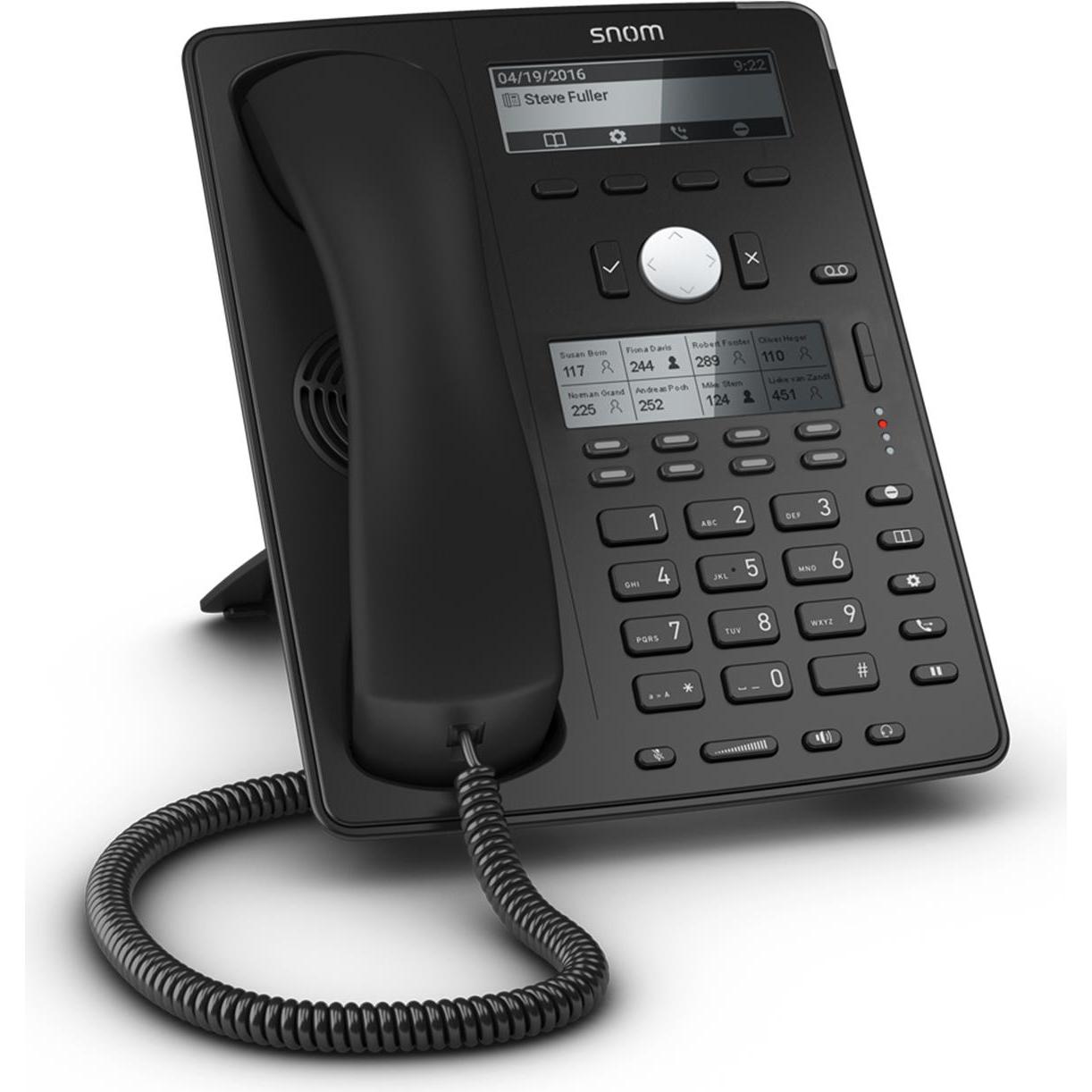 Snom D745 schwarz, Telefon, Schwarz