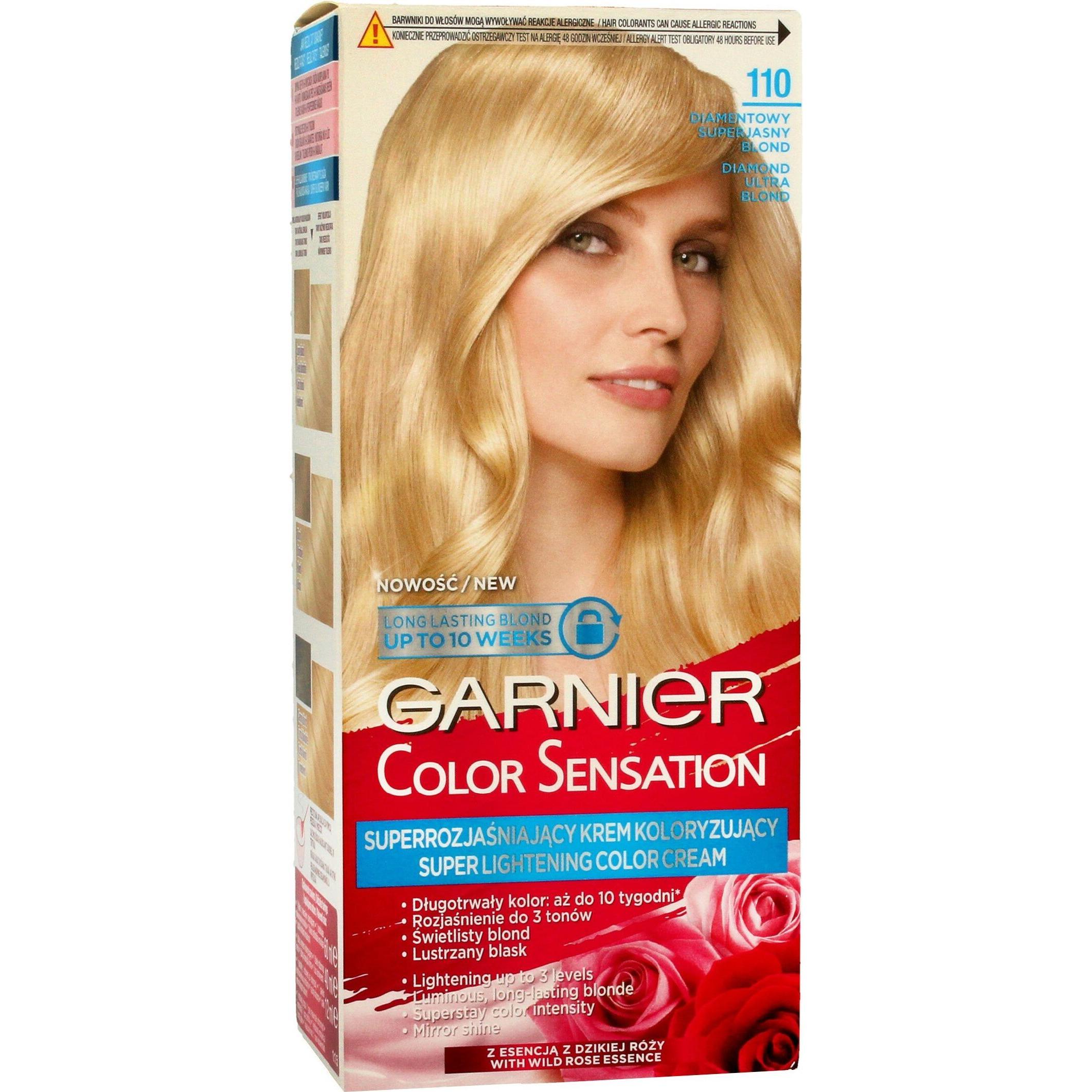 Garnier, Haarkleur, Colour Sensation Haarverf 110 Diamant Super Licht Blond (110 Diamentowy Superjasny Blond)