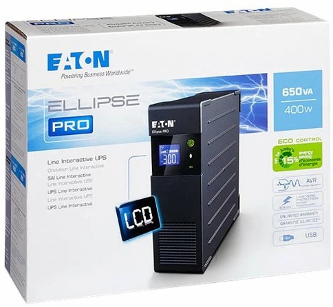 Produktbild Eaton Ellipse PRO 650 IEC (650 VA, 400 W, Line-Interaktiv USV)