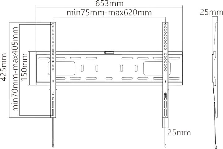 Produktbild Goobay Pro Fixed (Wand, 50 kg)
