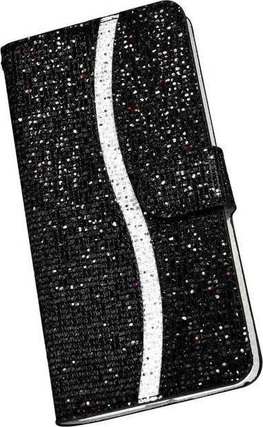 Actual product image MU Style Leather Glitter Cover with Stripes (Samsung Galaxy S22+)