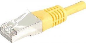 Actual product image Exertis Connect Patch cable S/FTP, PiMF, CAT.6, yellow, 20.0 m Patch cable with extra narrow bend protection (S/FTP, CAT6, 20 m)