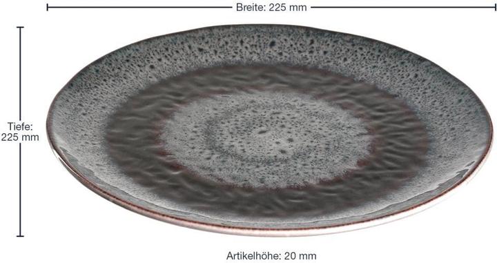 Produktbild Leonardo Teller Matera 23 cm Anthrazit (6 x, 23 cm)
