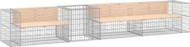 Image du produit vidaXL Gartenbank mit Gabione