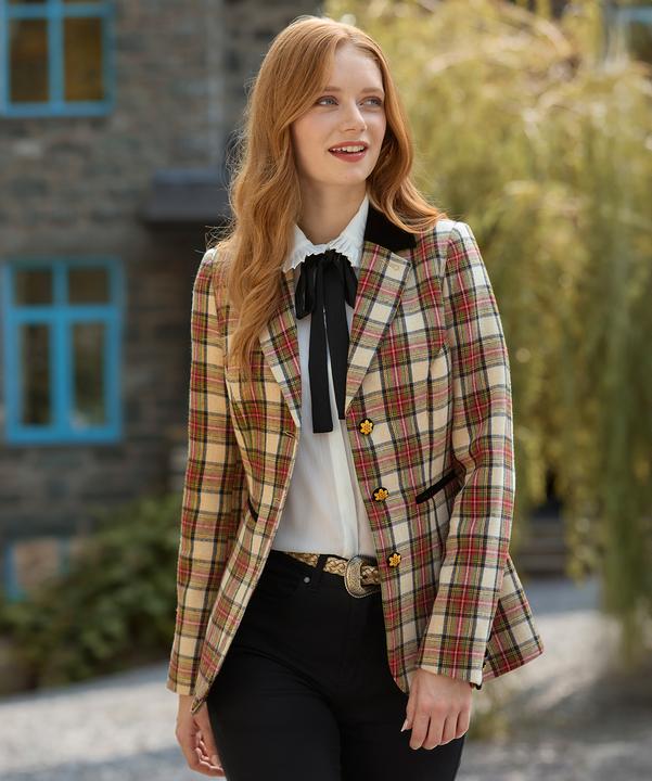 Immagine prodotto Joe Browns Velour Collar And Trim Check Jacket (40)
