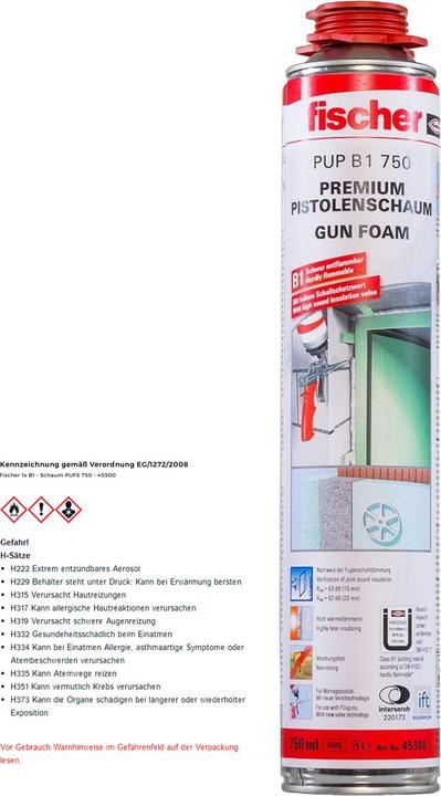 Image du produit Fischer Piana 750 ml (45300) pistolet ignifuge (750 ml)