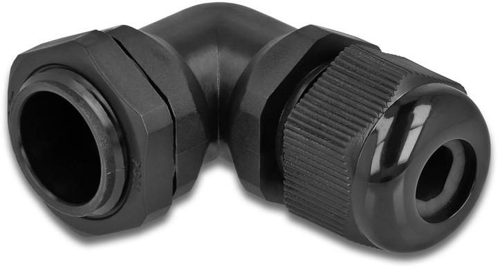 Actual product image Delock Cable gland 90° angled PG11 black