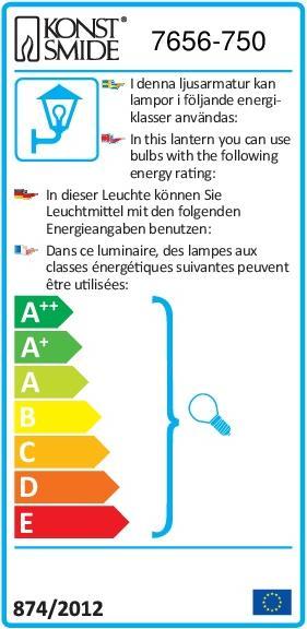 Etichetta energetica Konstsmide Modena (500 lm, GU10, IP44)