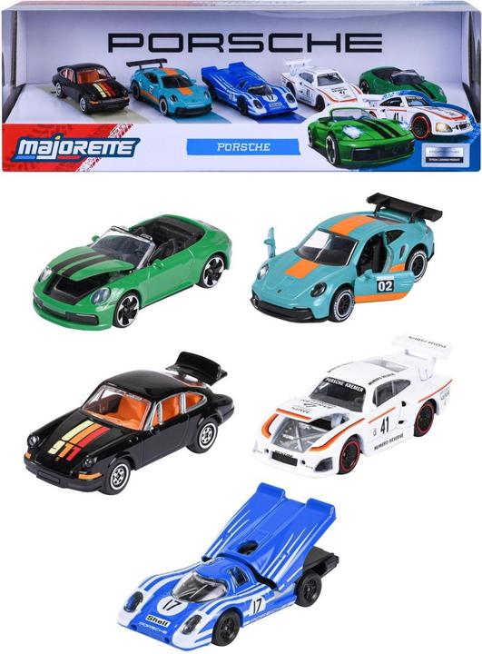 Majorette Porsche 5 Pieces Giftpack