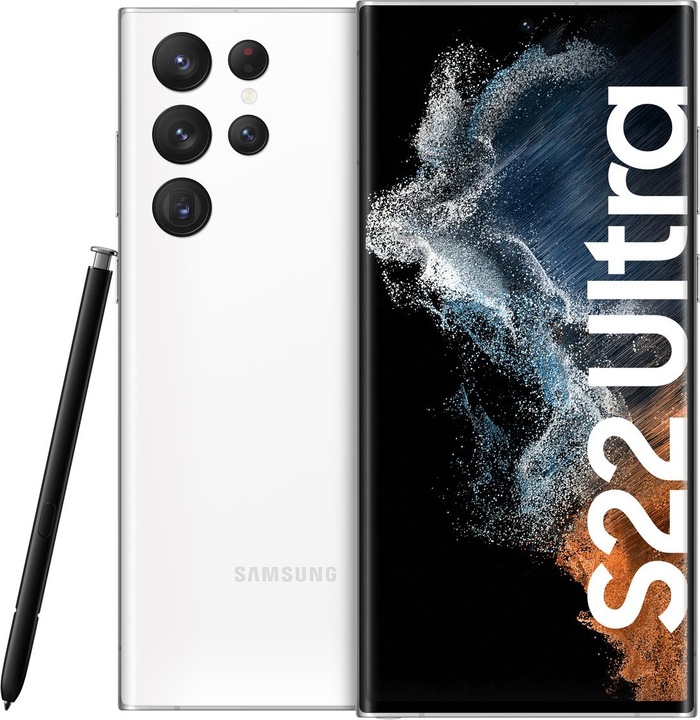 Produktbild Samsung Galaxy S22 Ultra EU (512 GB, Phantom White, 6.80", Dual SIM, 108 Mpx, 5G)