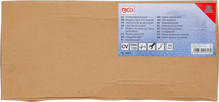 Immagine prodotto BGS Chiave a forchetta a percussione SW 80 mm (80 mm)