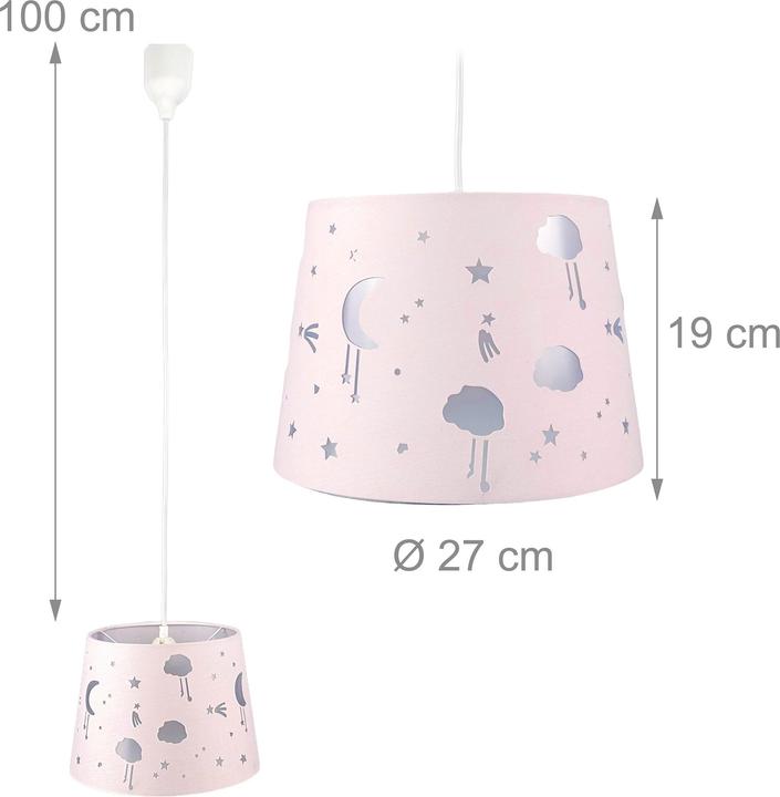 Actual product image Relaxdays Children's room hanging lamp