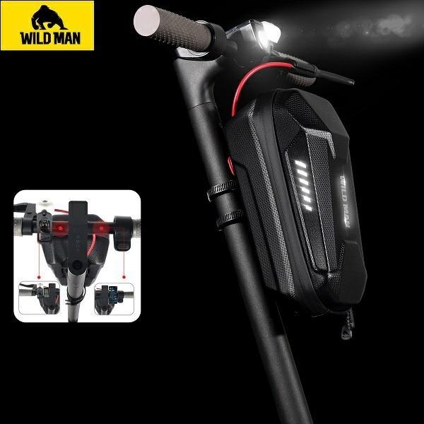 Productafbeelding Wildman Etui/uchwyt na hulajnogę ES8X Max sakwa na ramę czarna/zwart