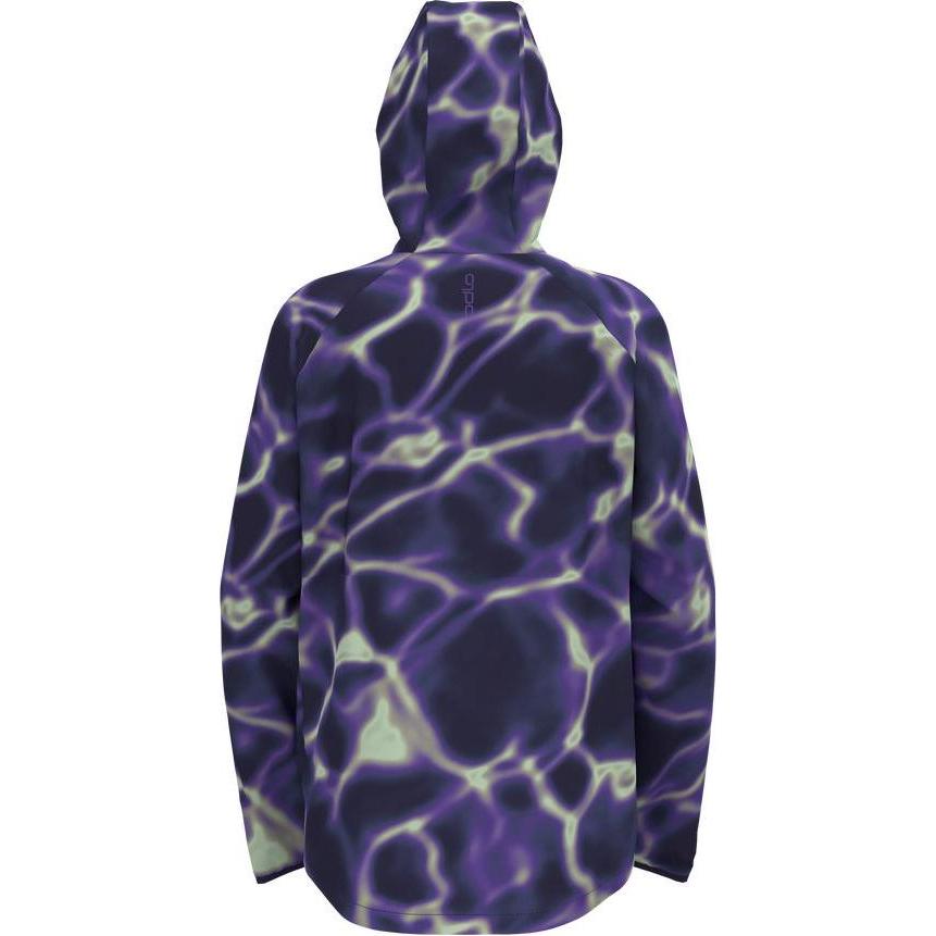 Thumbnail - Odlo, Damen, Laufjacke, Zeroweight Print (S), Blau, S
