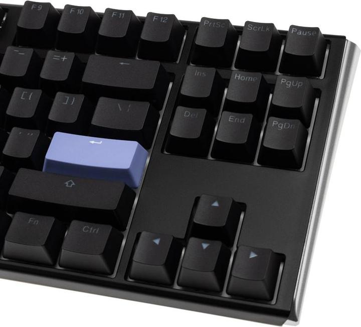 Actual product image Ducky One 3 Classic Black/White TKL Gaming Keyboard, RGB LED - MX-Black (US) (US, Cable)