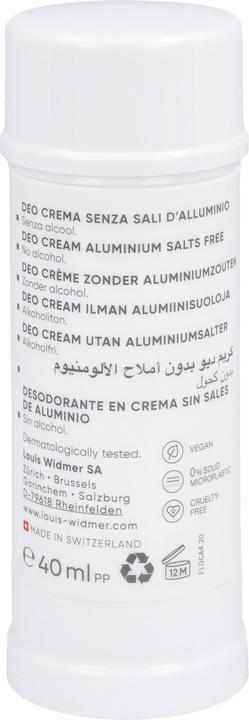 Actual product image Widmer Louis Deo Creme ohne Aluminiumsalze parfumiert 40 ml (Crème, 40 ml)