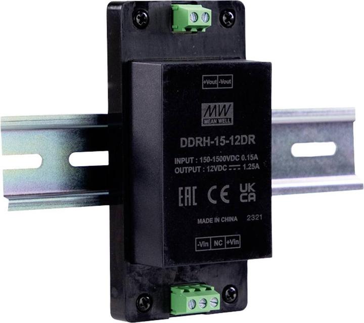 Image du produit Mean Well DDRH-15 DC/DC sortie simple