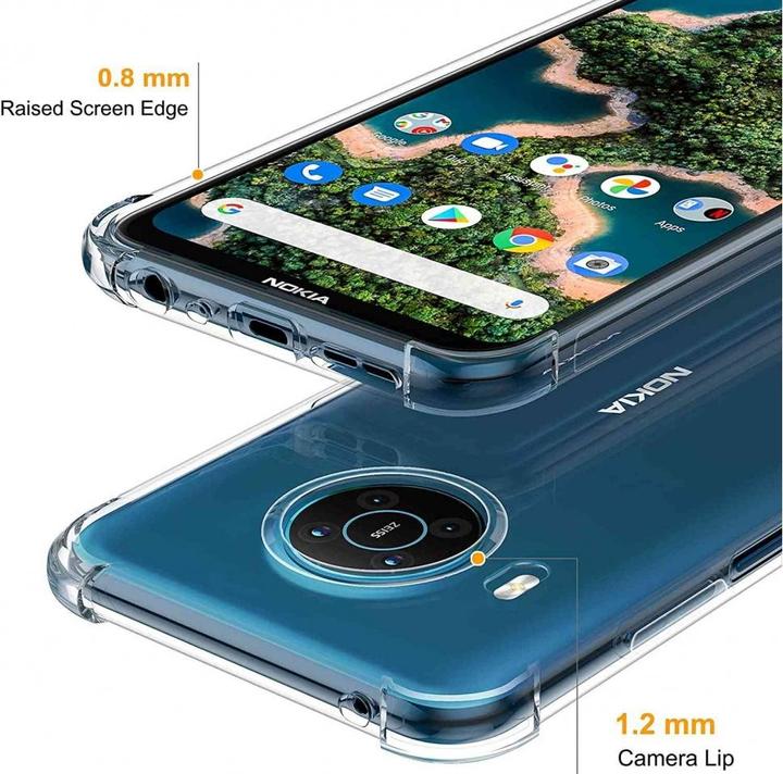 Produktbild Screenguard Nokia X20 Hülle Crystal Soft Airbag Bumper (Nokia X20)