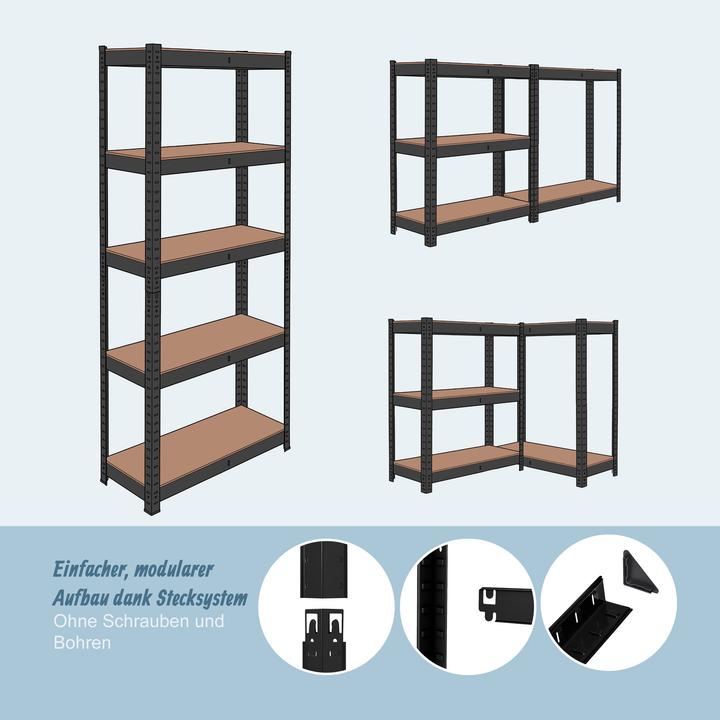 Actual product image Relaxdays heavy-duty shelf
