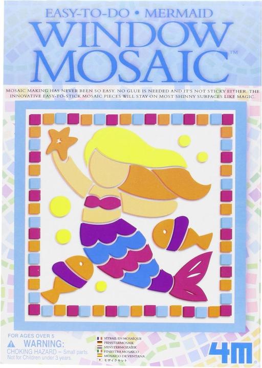 4M Mosaïque de fenêtre avec présentoir (Butterfly, Fairy, Mermaid)