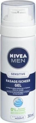 Produktbild NIVEA Männer Rasiergel Sensitive Mini 30ml (30 ml, Rasiergel)