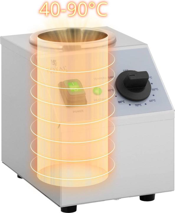 Produktbild Royal Catering Sossenwärmer Saucenwärmer 1 L Flasche Saucen warmhalten 40 - 90 °C 175 W