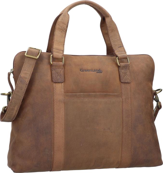 Image du produit Greenland Nature Montenegro Porte-documents en cuir 40 cm Compartiment pour ordinateur portable