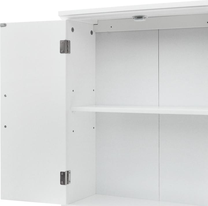 Image du produit Teamson Home Holz Badezimmer Wand Medizinschrank mit verstellbaren Regalen Wei EHF-F0007