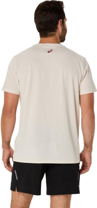 Actual product image ASICS Performance Asics Chest Logo Ss Tee Birch/Burnt Red Man (XL)