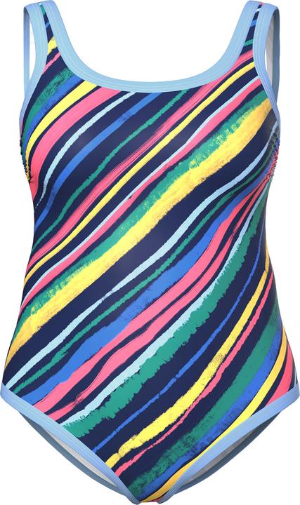 Produktbild Ulla Popken Badeanzug, diagonale Streifen, ohne Softcups (48)