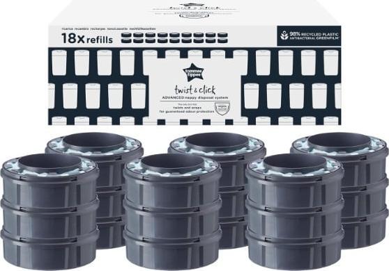 Image du produit Sangenic Cassettes de recharge Twist & Click (18 x)
