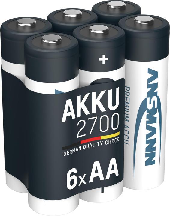 Produktbild Ansmann Mignon (AA)-Akku NiMH HR06 (6 Stk., AA, 2700 mAh)