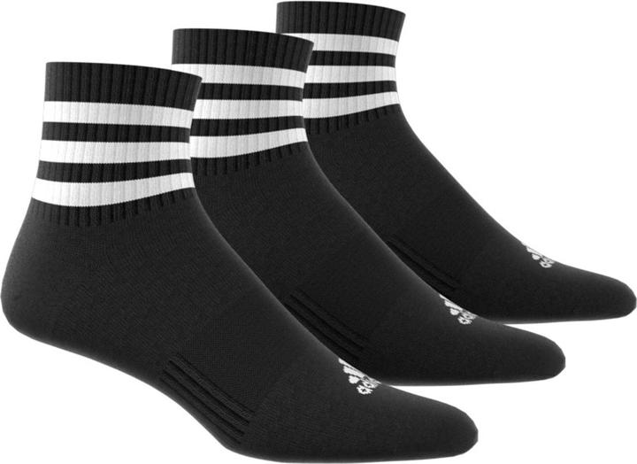 Actual product image adidas 3-Stripes Cushioned Sportswear Mid-Cut Socks (3 pairs) (34 - 36)
