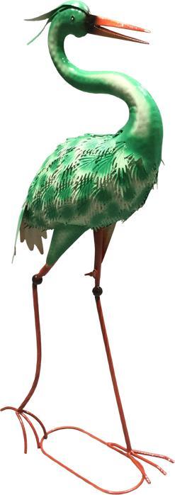 Cachet Reiher Metall Tierfigur Wohn- und Gartendekoration