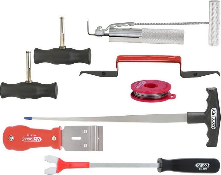 Actual product image KS Tools Windscreen dismantling set, 8 pcs (8x)