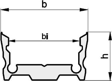 Produktbild Radium Aufbau-Aluminium-Profil