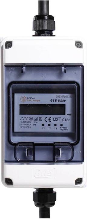 Actual product image Counttec Three-phase meter with CEE plug and coupling