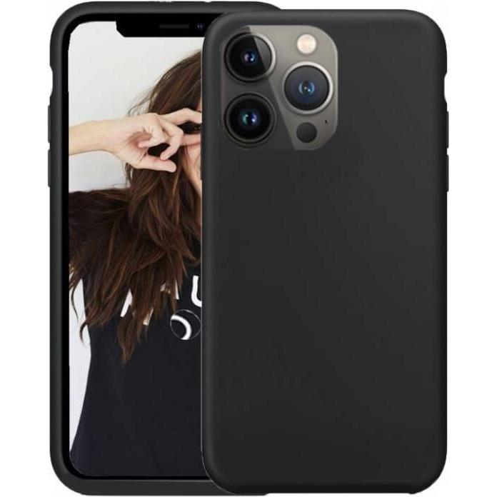 Jaym Premium Silikonhülle, Schwarz Series (Apple iPhone 12 Pro Max), Smartphone Hülle, Schwarz