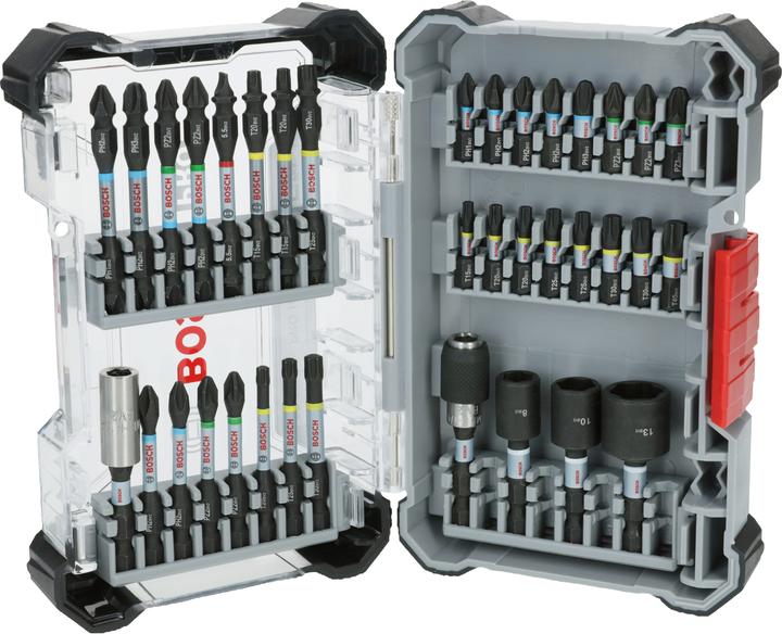 Actual product image Bosch Hausgeräte Pro Impact Schrauberbit-Set (PH1 / PH2 / PH3, SL1.0, T15, T20, T25, T30)