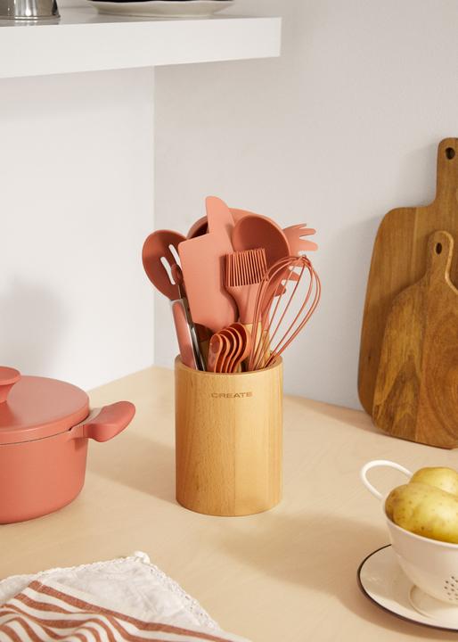 Immagine prodotto Create Küchenutensilien-Set - Silikon und Holz