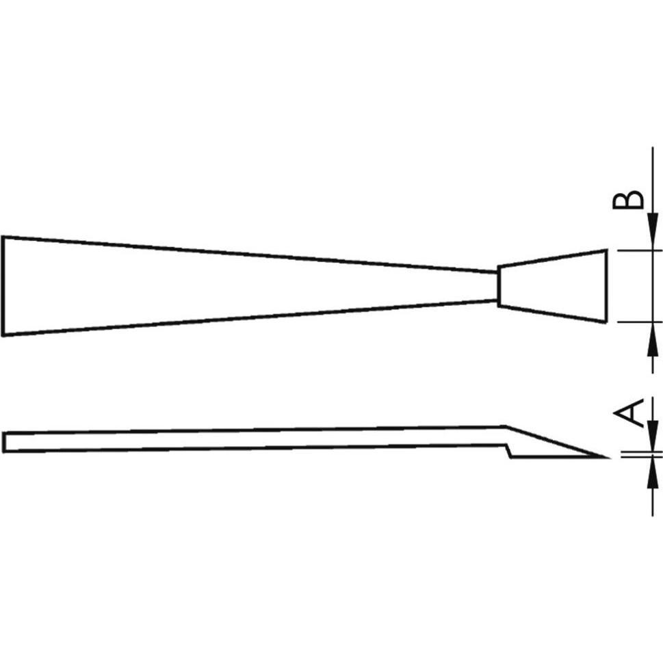 Thumbnail - Wetec, Pinzette, Vollkunststoff-Pinzette 710, Ausführung CF