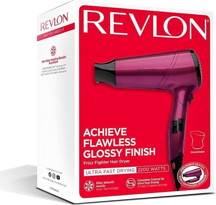 Actual product image Revlon RVDR5229 Perfect Heat Frizz Fighter Hair Dryer 2200W and Folding Handle (2200 W)