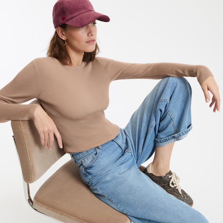 Produktbild La Redoute Collections Feinstrickpullunder mit rundem Ausschnitt (M)