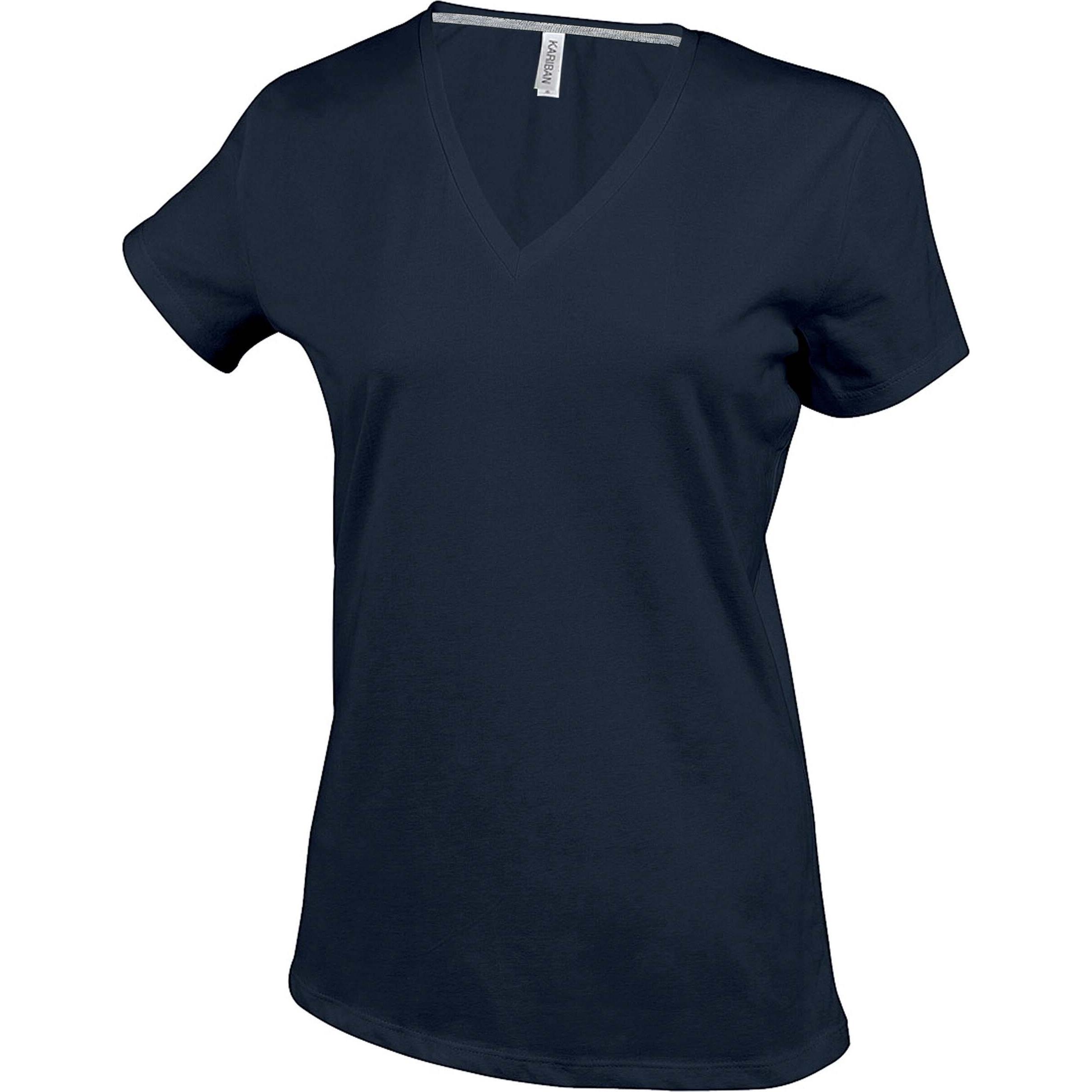 Thumbnail - Kariban, Damen, Shirt, V-Ausschnitt, Grau, (M)
