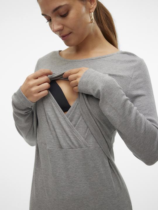 Actual product image Mamalicious Tight fit round neck midi dress dress (L)